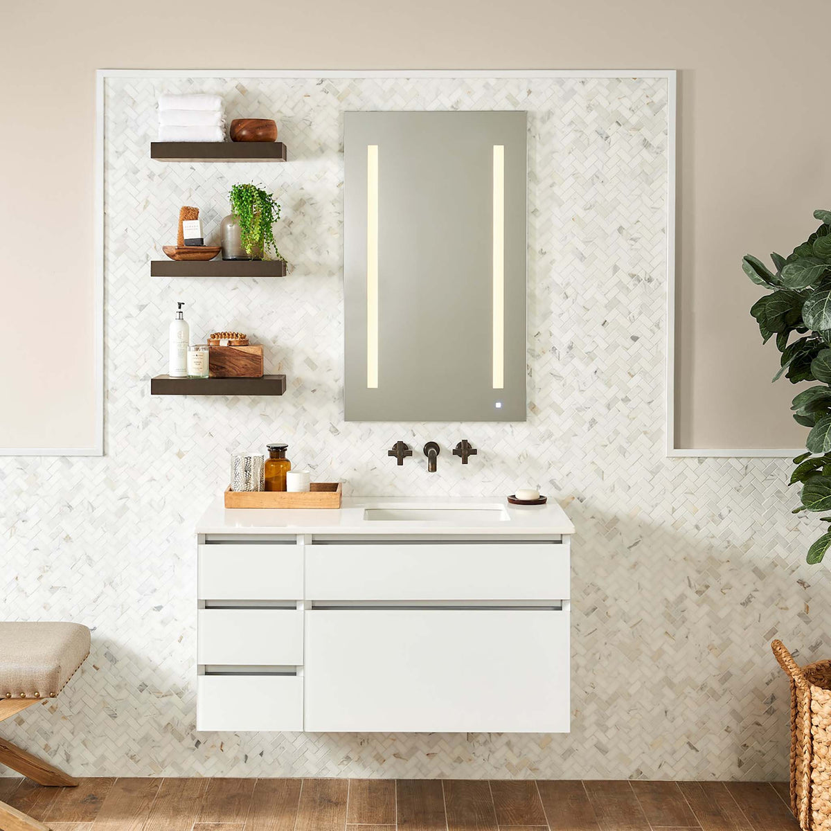 Robern AiO Mirror Canaroma Bath & Tile