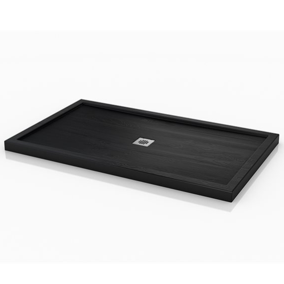 Fleurco AURORA TEXTURED QUAD Shower Base with Center Drain Canaroma