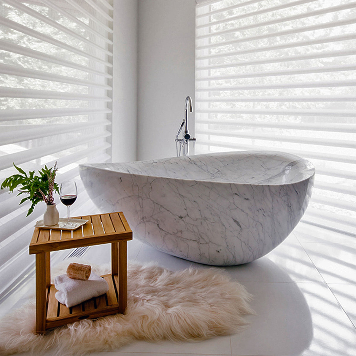 Stone Forest Bathtub Papillon Canaroma Bath & Tile