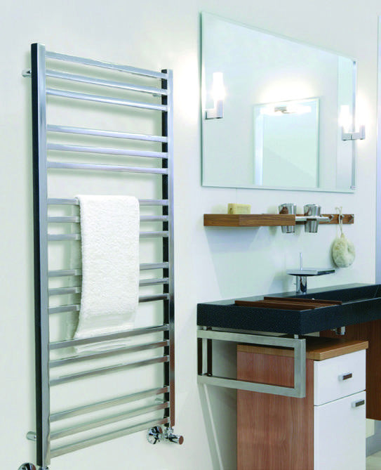 ICO Tuzio Towel Warmer Avento Brushed Nickel Canaroma Bath & Tile