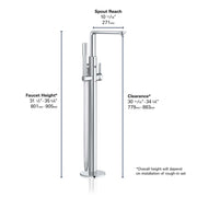Grohe Lineare Tub Filler with Hand Shower