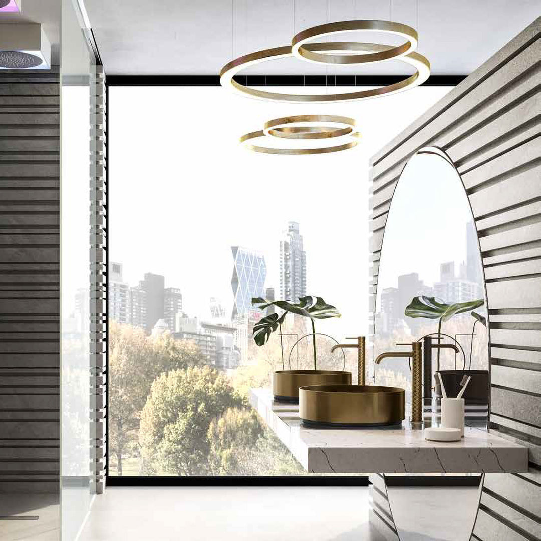 Gessi316 Intreccio Single Hole Tall Bathroom Faucet