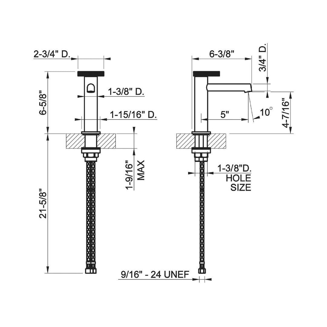 Gessi Anello Single Hole Bathroom Faucet