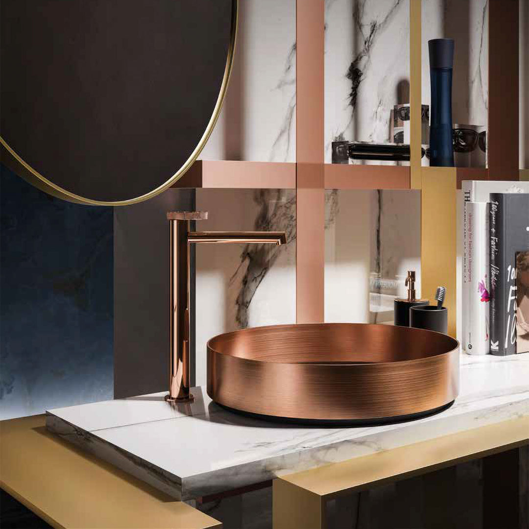 Gessi Anello Single Hole Tall Bathroom Faucet