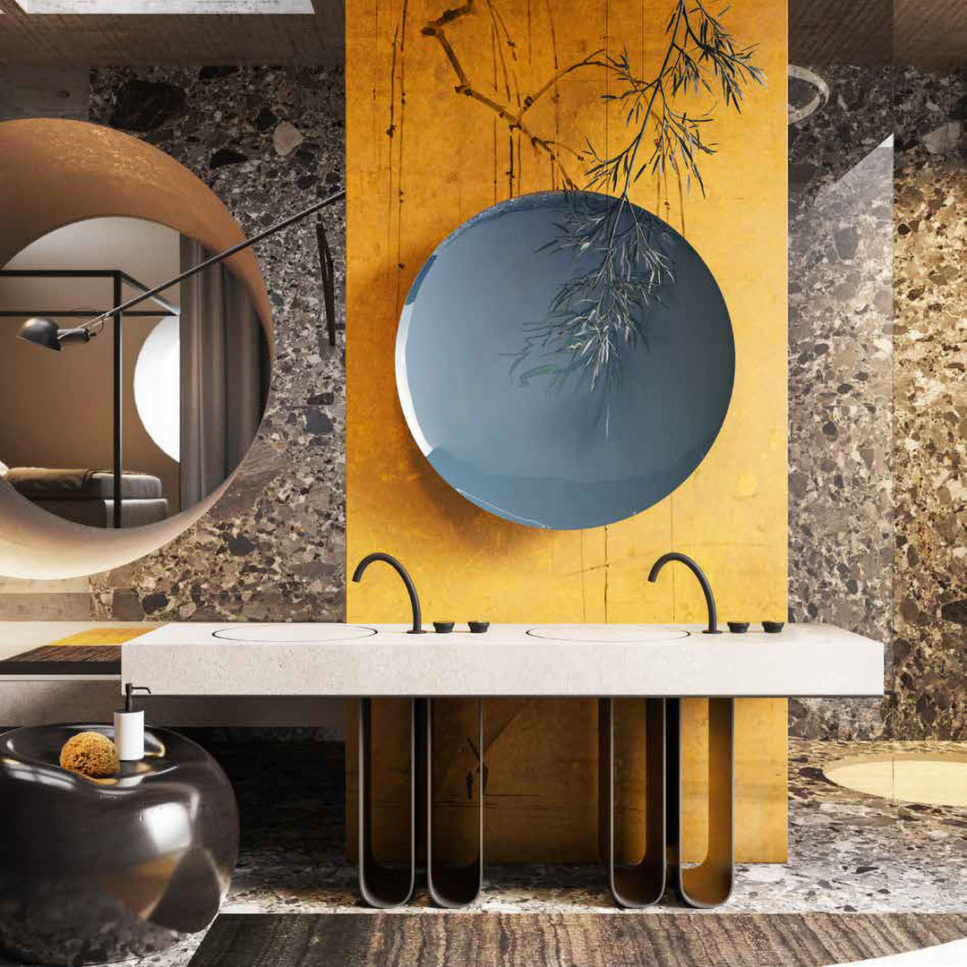 Gessi Origini Round Handle Bathroom Faucet