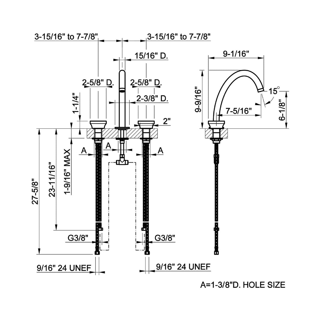 Gessi Origini Round Handle Bathroom Faucet