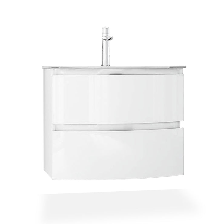 Baden Haus Bath Vanity Vague Single Sink White