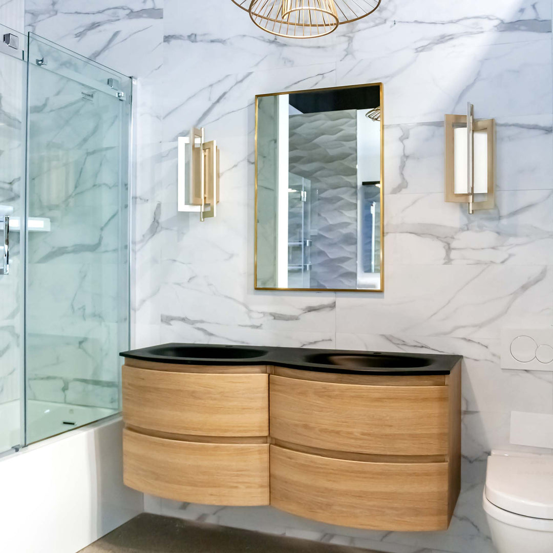 Bath Vanity Vague Double Sink
