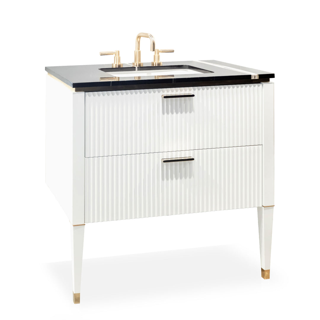 Bath Vanity LAMÈ Single Sink White