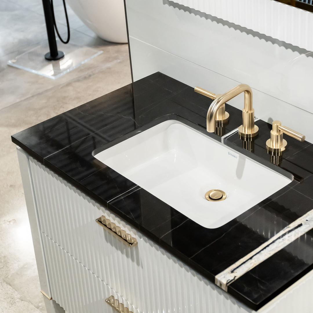Bath Vanity LAMÈ Single Sink White