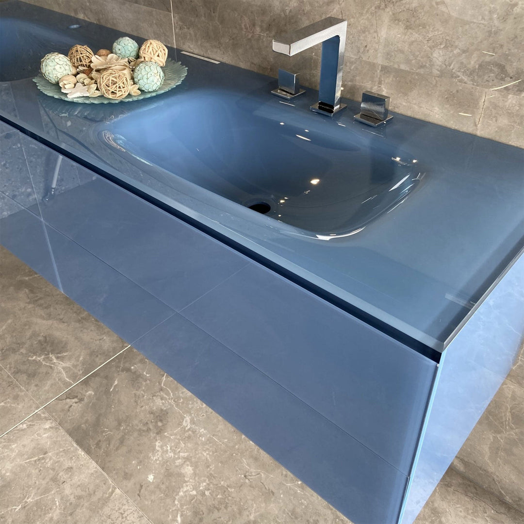 Bath Vanity Zero Double Sink Navy