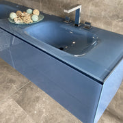 Q'in Bath Vanity Zero Double Sink Navy