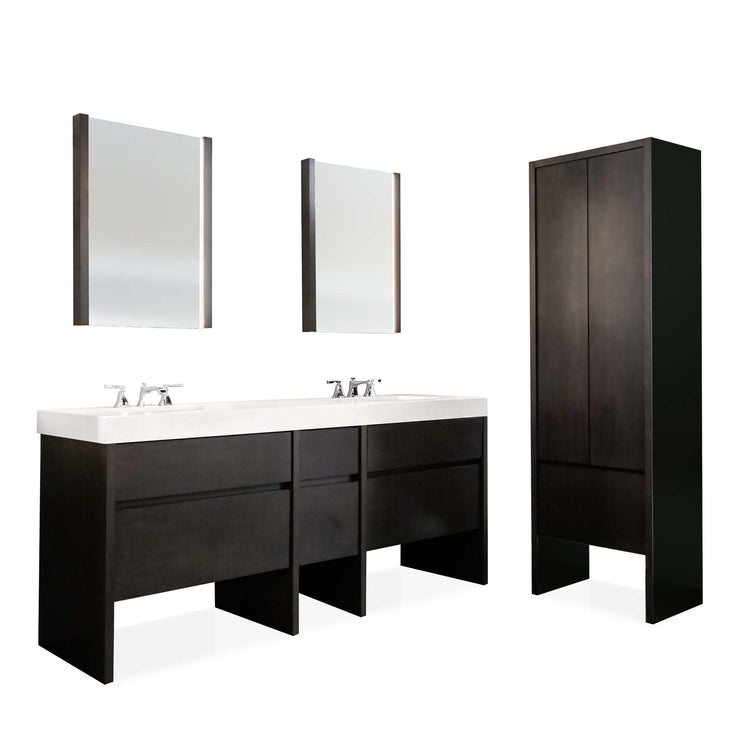Vanico Bath Vanity Transitional Desk Double Sink