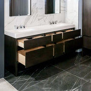 Vanico Bath Vanity Transitional Desk Double Sink