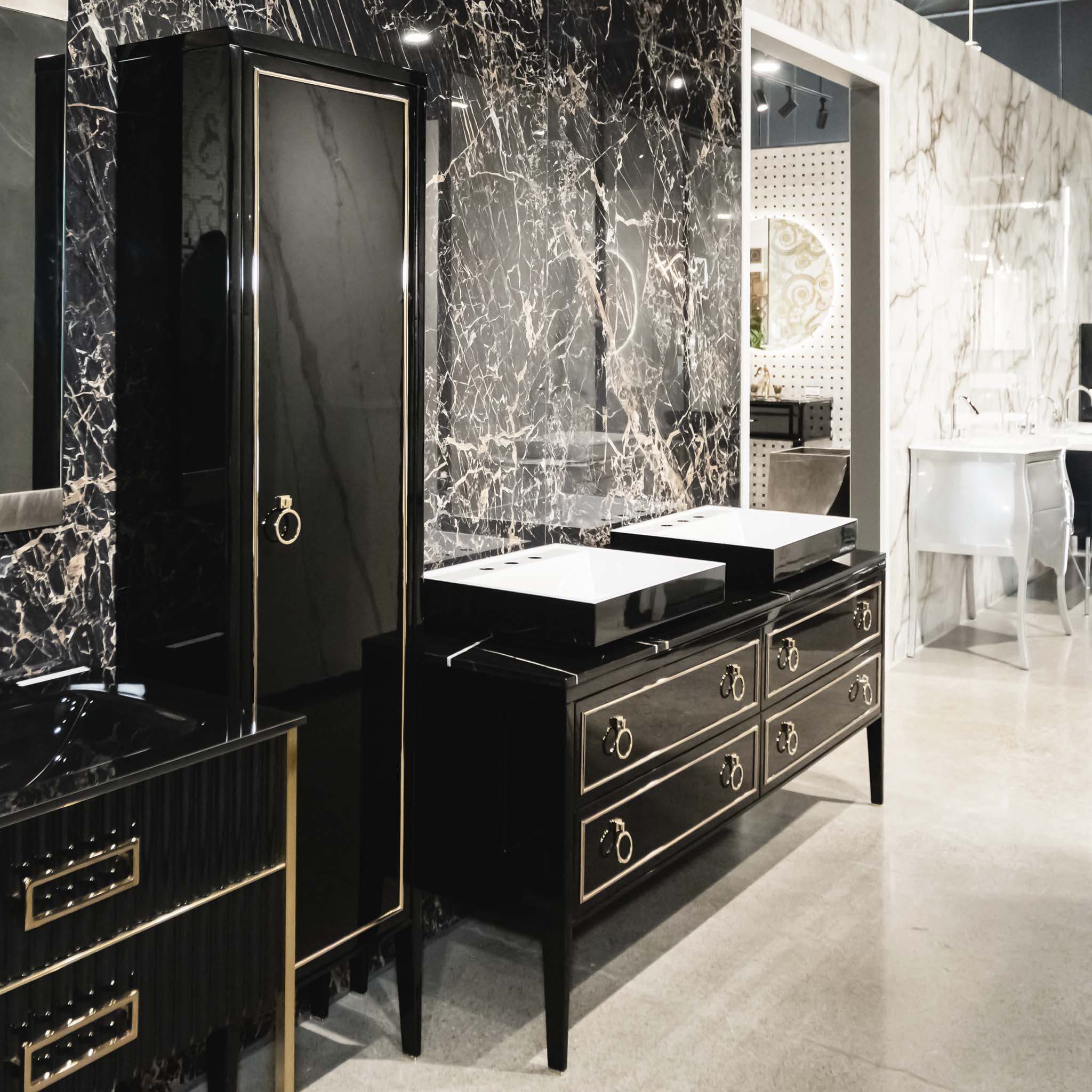 ◆タチカワ◆バーチカル◆W190×H205◆O-2512BL2◆ Bath Vanity Elegance Napoleon Double Sink – Canaroma Bath & Tile