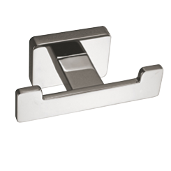Aquabrass wallmount double robe hook bath accessory