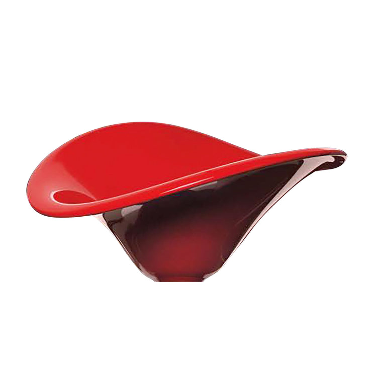 Glass Design Vessel Sink Flower Red