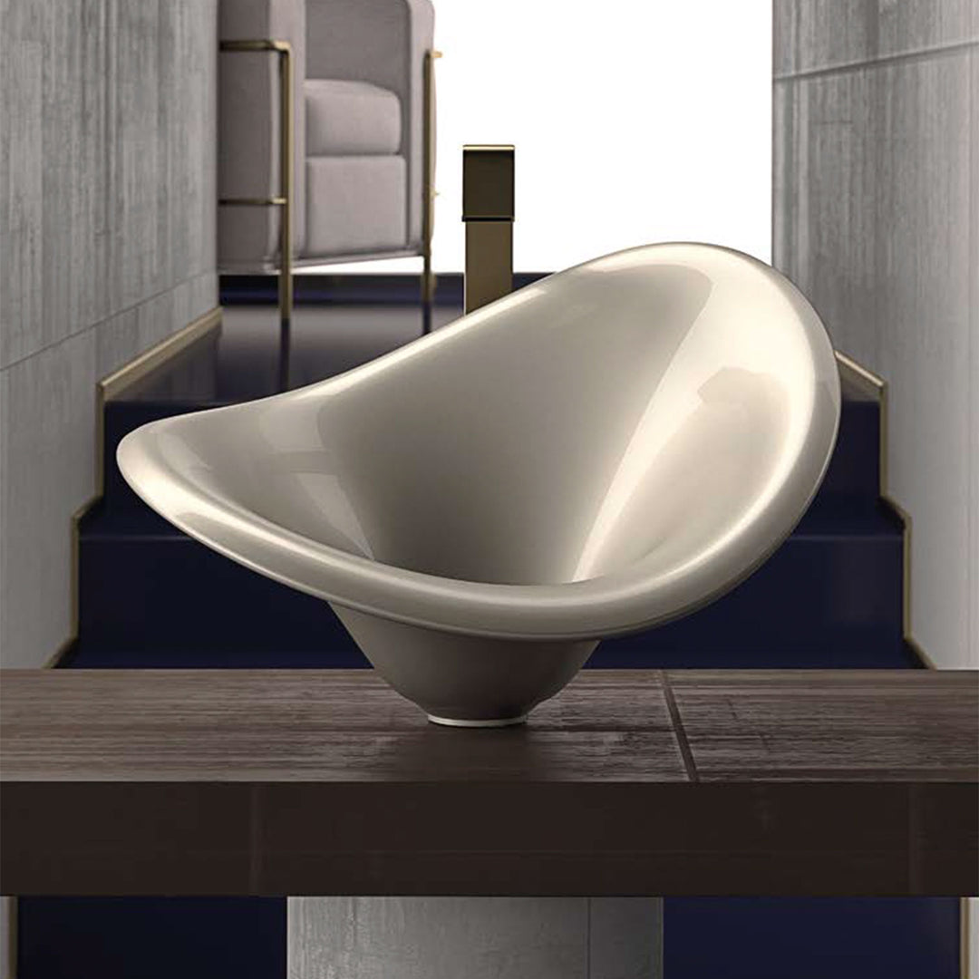 Vessel Sink Flower Platinum