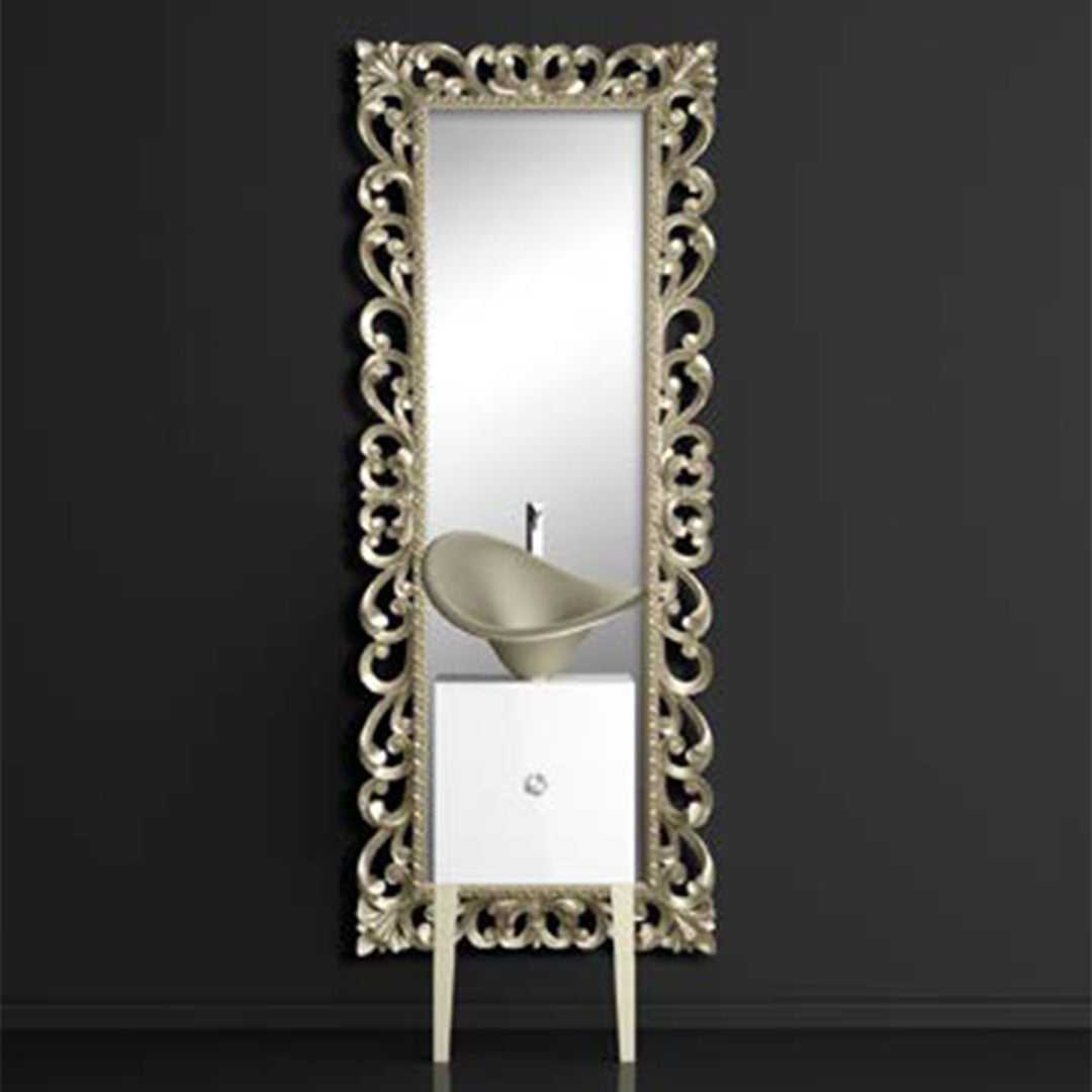 Vessel Sink Flower Platinum