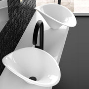 Glass Design Vessel Sink Monnalisa Prestige Flower