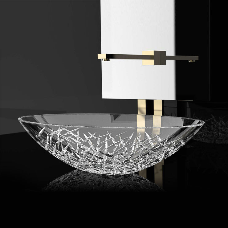 Glass Design Vessel Sink Glamorous Ice