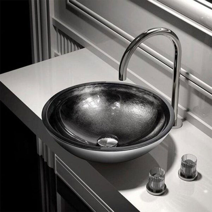 Glass Design Vessel Sink Ocean