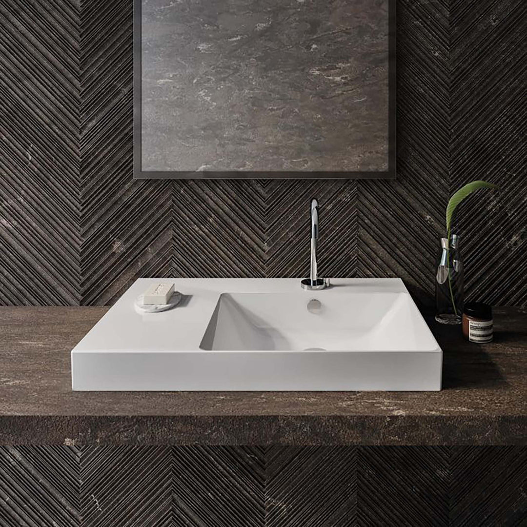 Catalano Zero Single Bathroom Sink with Small Basin