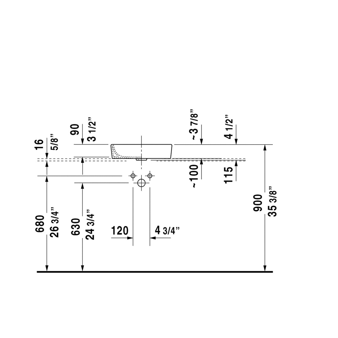 Duravit Stark 2 Bathroom Sink