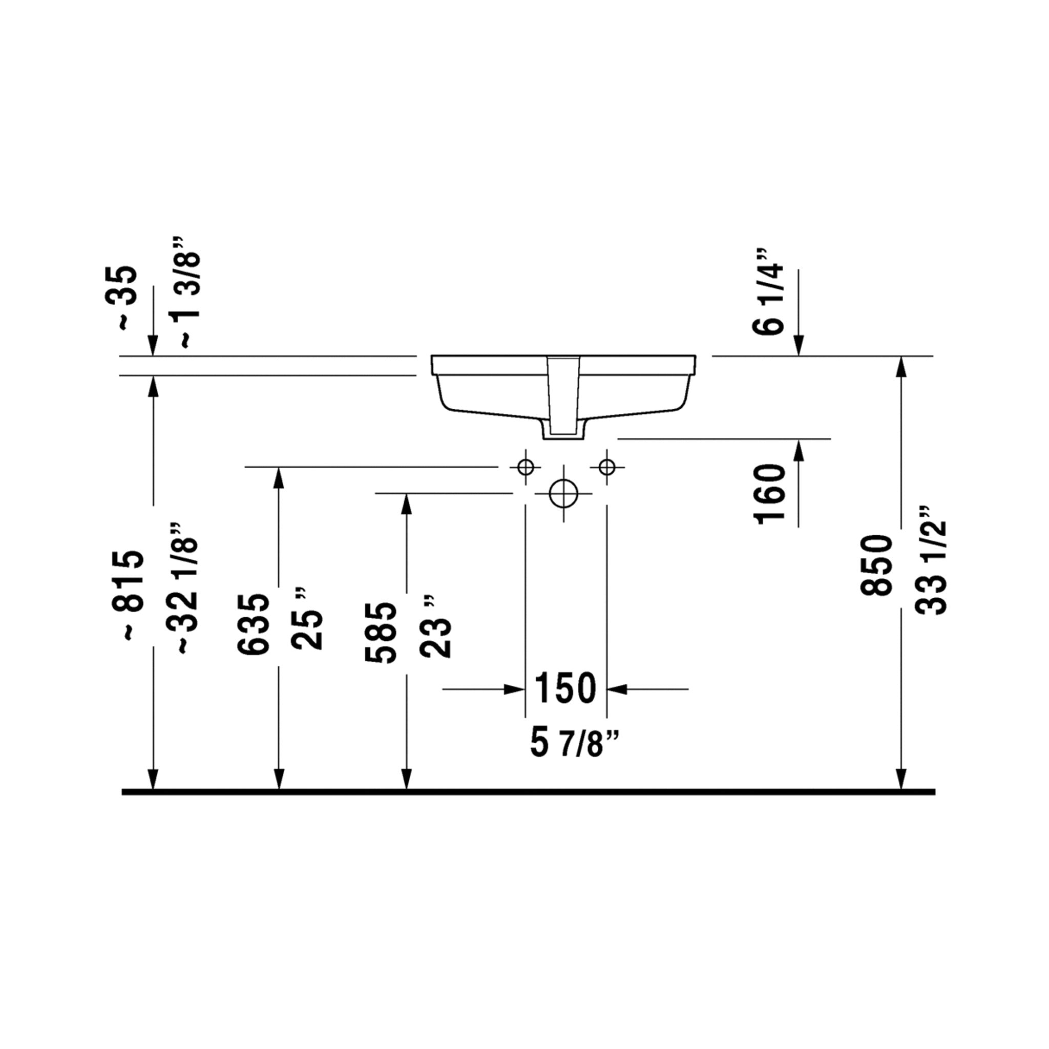 Duravit Vero Bathroom Sink – Canaroma Bath & Tile