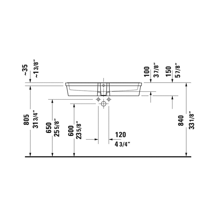 Duravit Vero Air Bathroom Sink