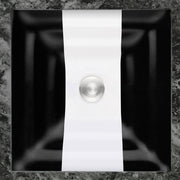 Linkasink Black with White Ribbon Bathroom Sink A