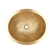 Linkasink Large Oval Botanical Bathroom Sink