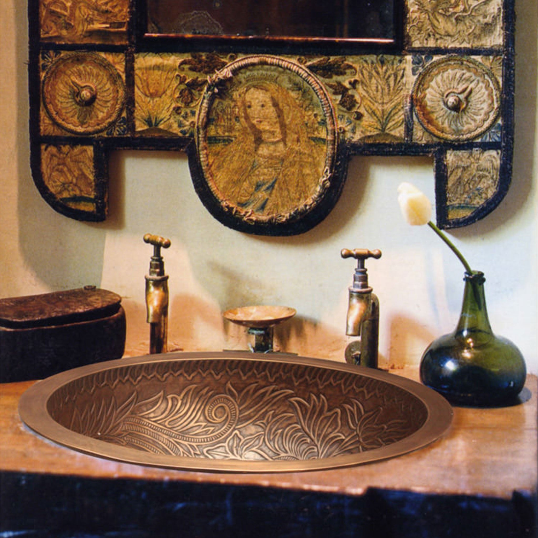 Linkasink Large Oval Botanical Bathroom Sink – Canaroma Bath