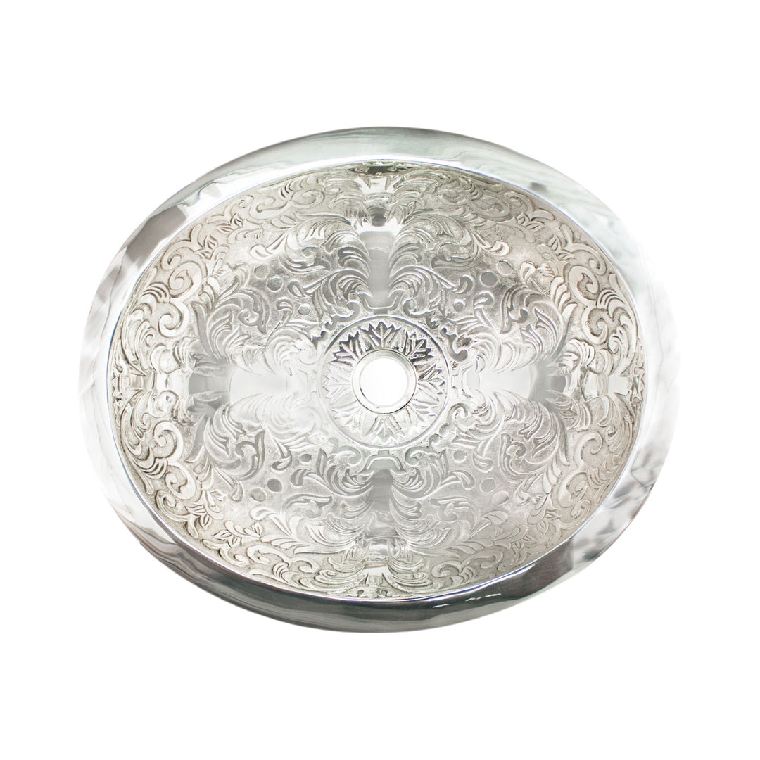 Linkasink Large Oval Brocade Bathroom Sink