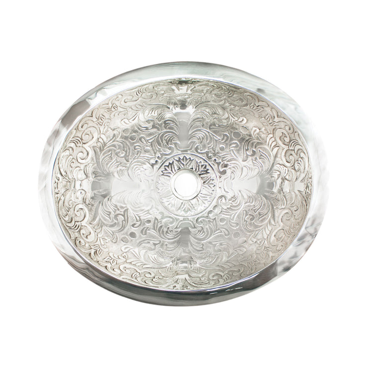Linkasink Large Oval Brocade Bathroom Sink