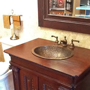Linkasink Large Oval Brocade Bathroom Sink
