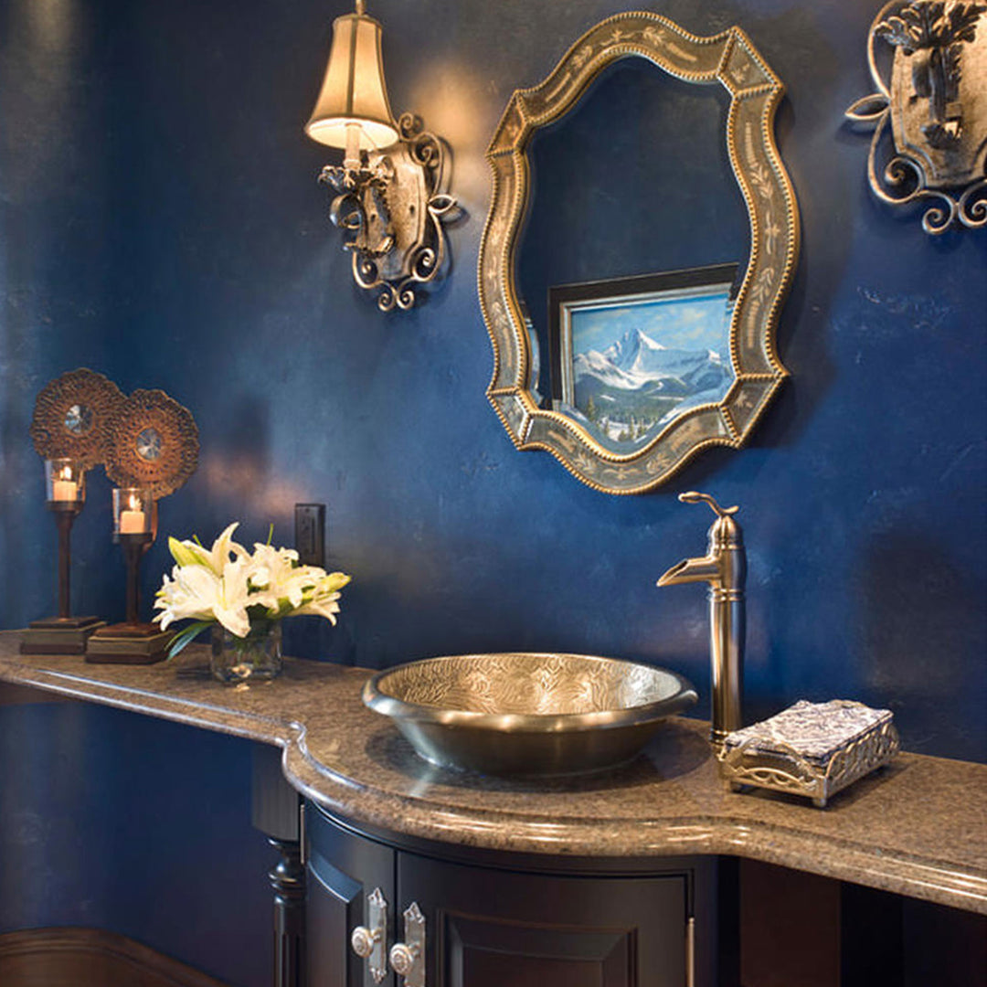 Linkasink Large Round Botanical Bathroom Sink