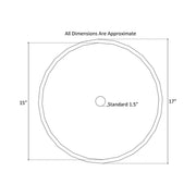 Linkasink Large Round Botanical Bathroom Sink