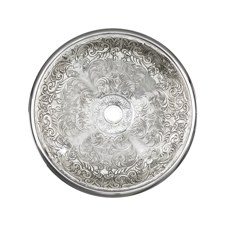 Linkasink Large Round Brocade Bathroom Sink