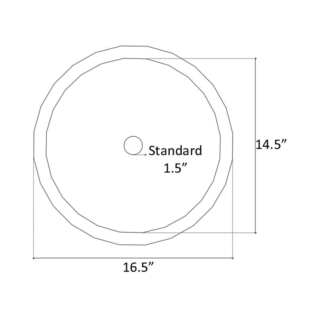 Linkasink Large Round Builder's Series Bathroom Sink