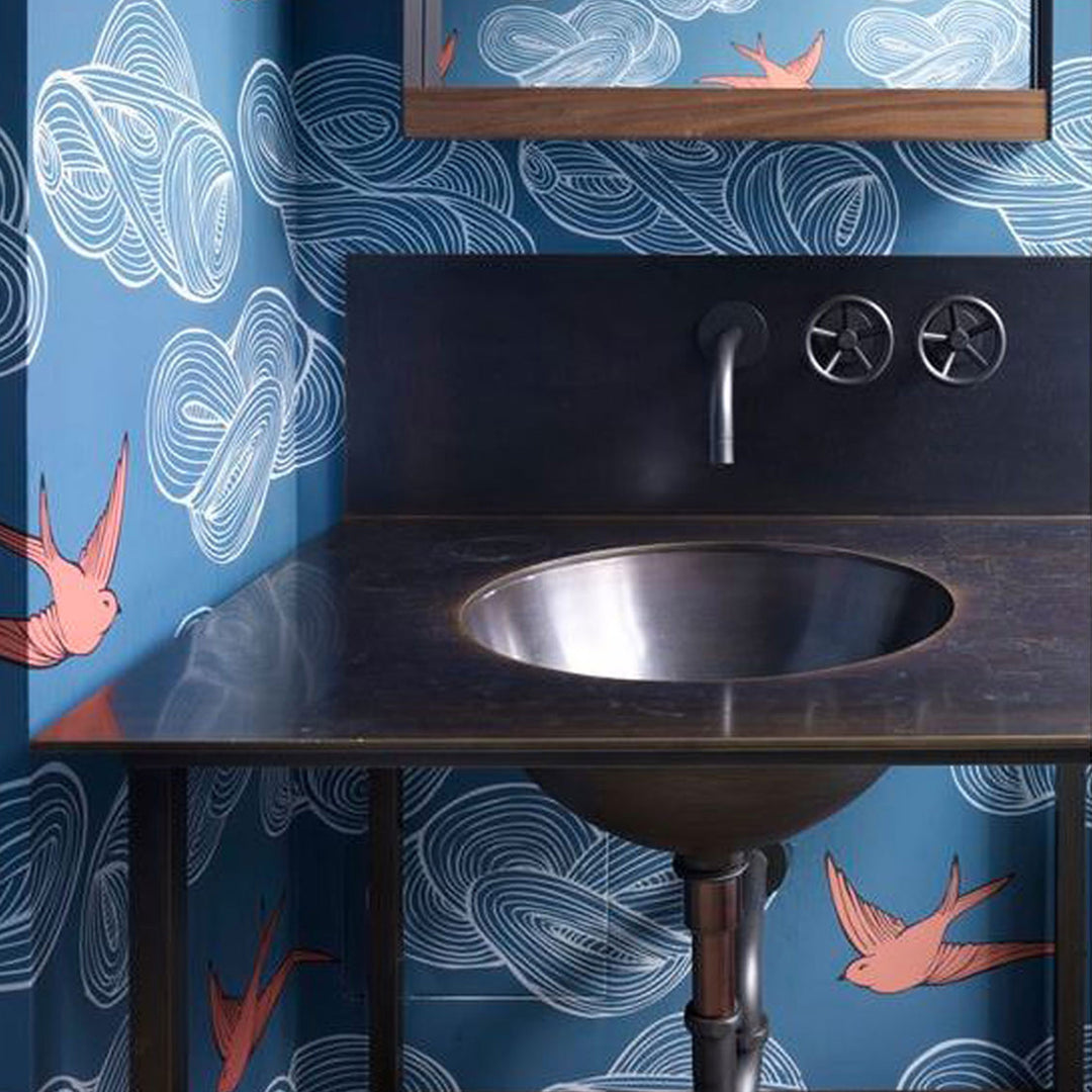 Linkasink Large Round Smooth Bathroom Sink