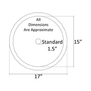Linkasink Large Round Smooth Bathroom Sink