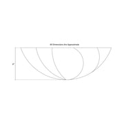 Linkasink Smooth Large Round Wave Bathroom Sink