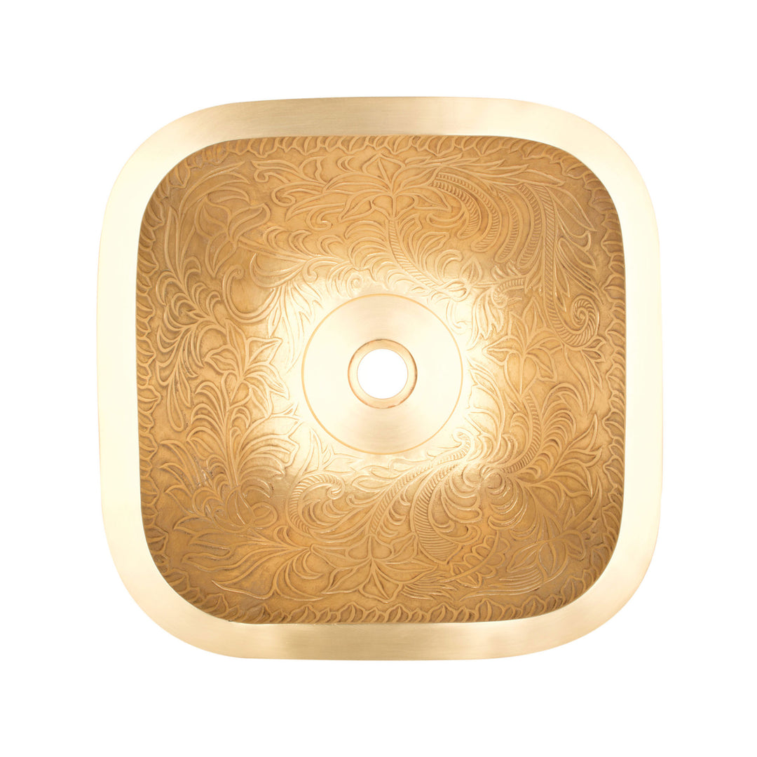 Linkasink Large Square Botanical Bathroom Sink