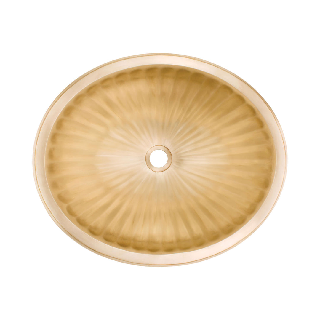 Linkasink Oval Fluted Bathroom Sink
