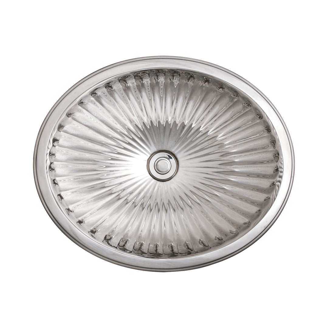 Linkasink Oval Fluted Bathroom Sink