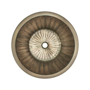 Linkasink Round Flat Bottom Fluted Bathroom Sink