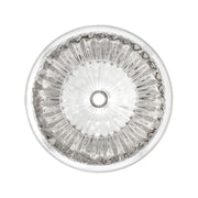 Linkasink Round Flat Bottom Fluted Bathroom Sink