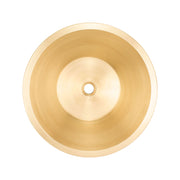 Linkasink Round Flat Bottom Smooth Bathroom Sink