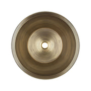 Linkasink Round Flat Bottom Smooth Bathroom Sink